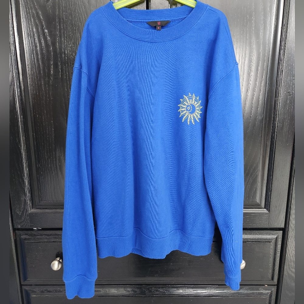 Blue Crewneck Sweater - BOHO